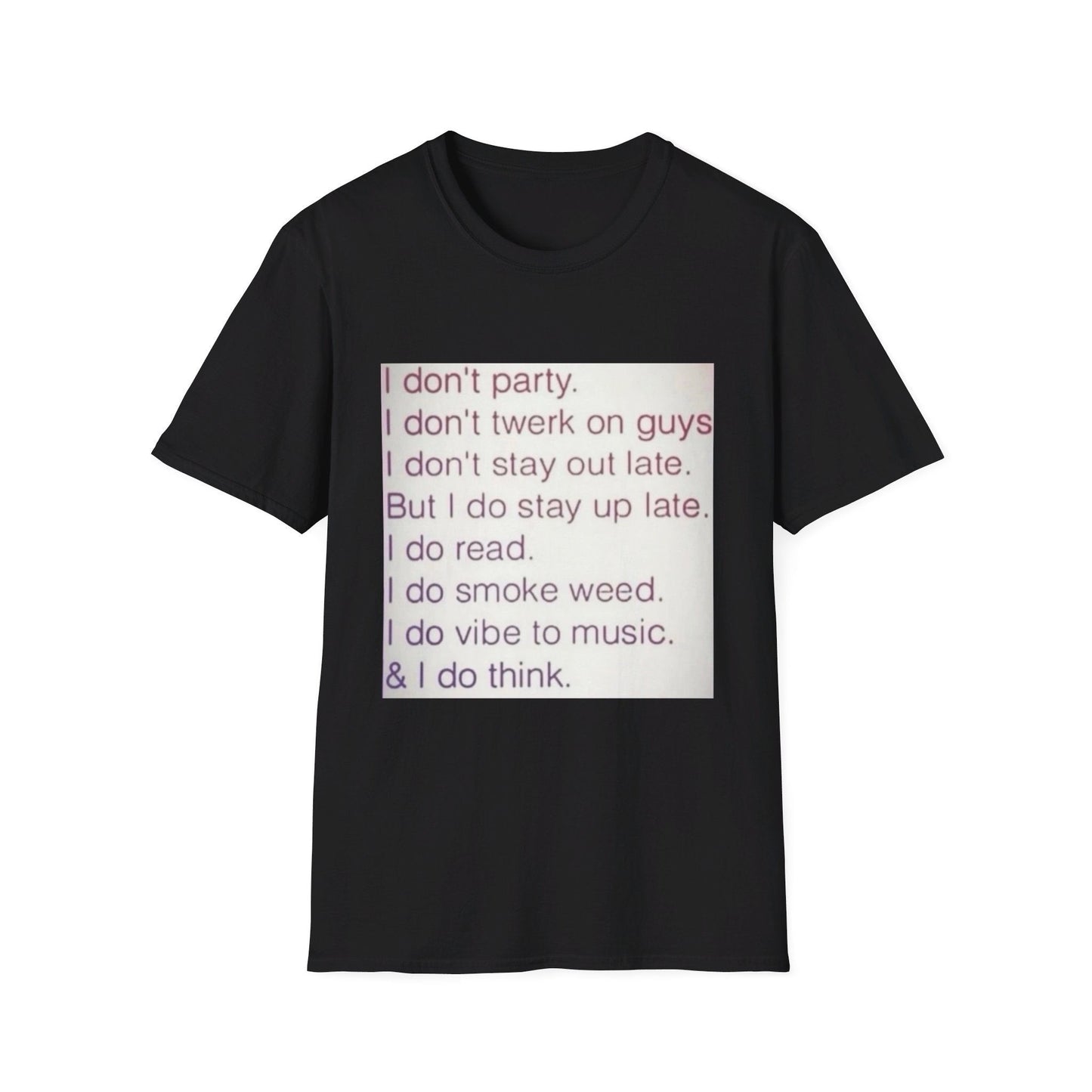 I Don’t Party Shirt